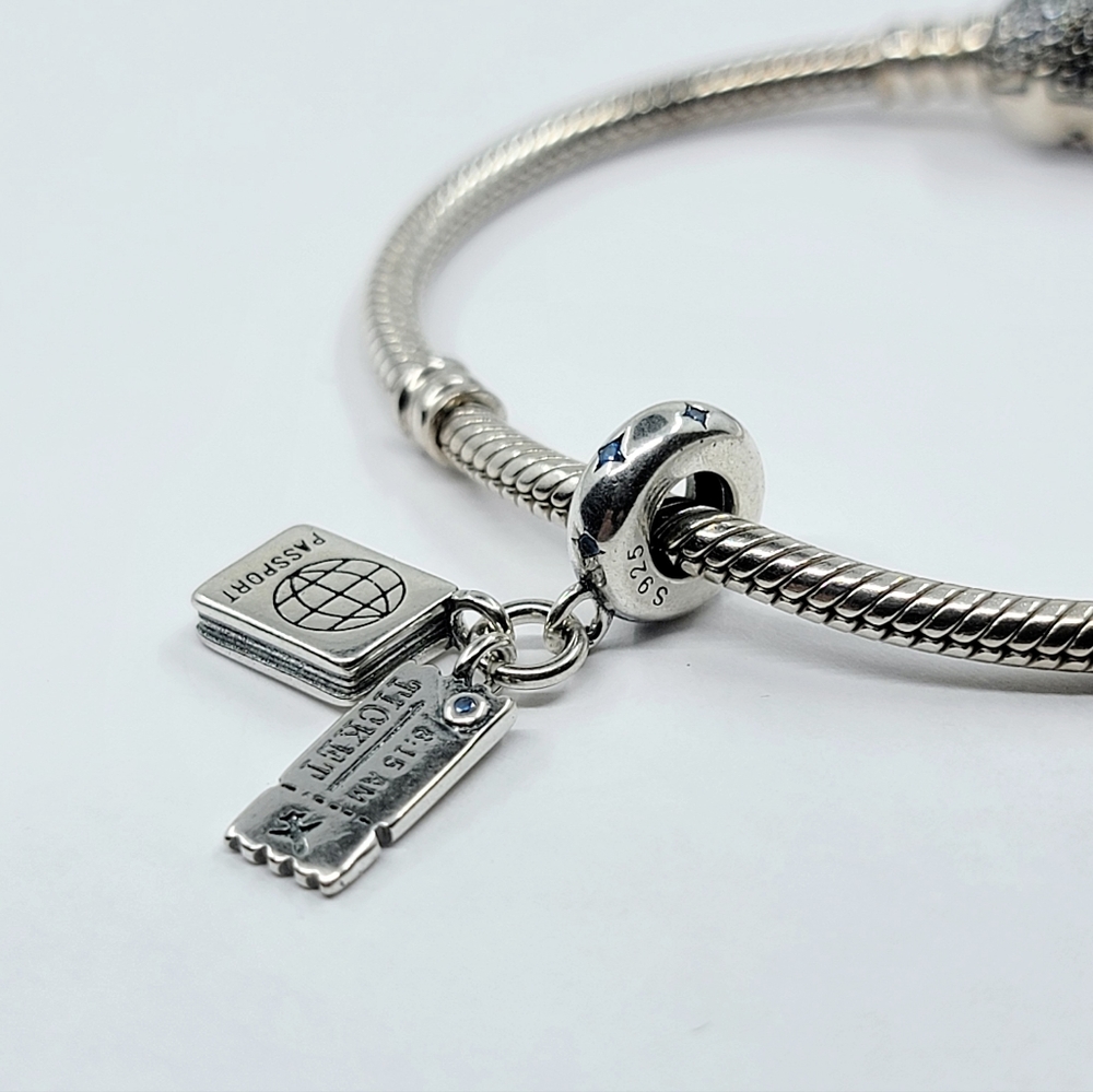 Charm Sterling Silver 925 ticket and passport - Picture 4 of 4